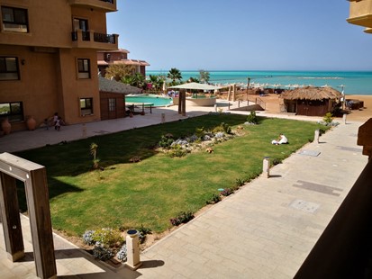 2 bedroom apartment with pool and sea view at Turtles Beach, Hurghada, Egypt